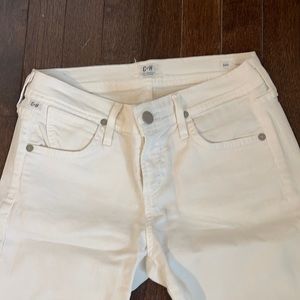 Citizens of humanity White cropped jeans